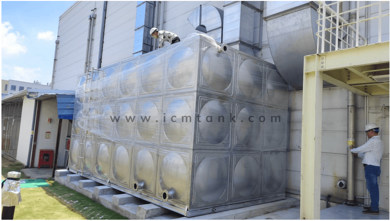 Quy trình lắp đặt bồn lắp ghép inox PCCC từng bước tại công trình