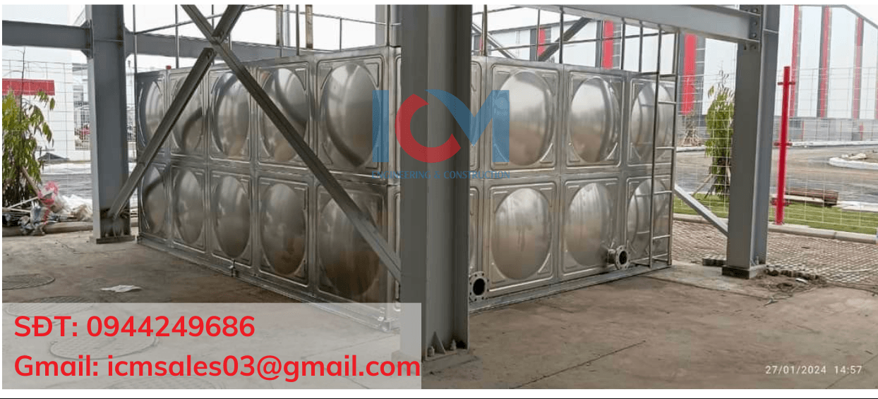 Tiêu chuẩn kỹ thuật bồn lắp ghép inox công nghiệp