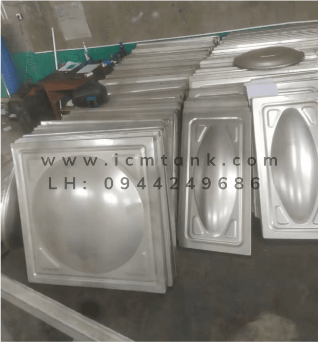 Cấu tạo các tấm panel bồn lắp ghép inox