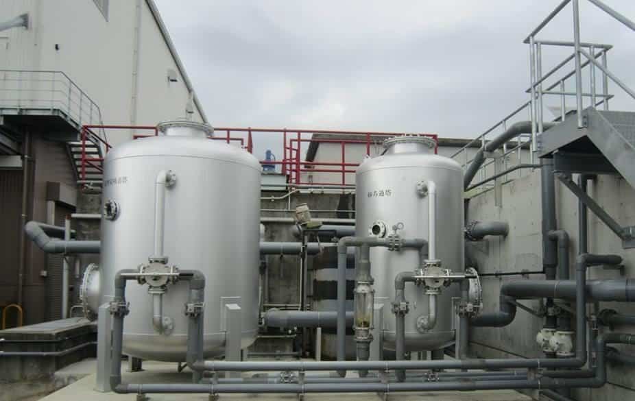 Bồn lắp ghép inox trong hệ thống xử lý nước sạch