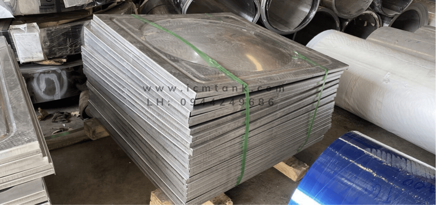 Tấm inox cho bồn lắp ghép