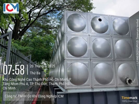 ICM - Đơn vị thi công bồn inox lắp ghép TP.HCM
