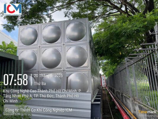 ICM - Đơn vị thi công bồn inox lắp ghép TP.HCM