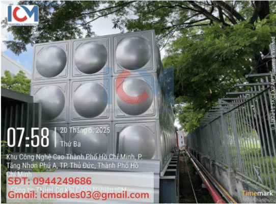 ICM - Đơn vị thi công bồn inox lắp ghép TP.HCM