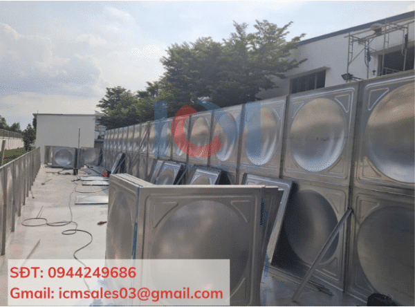 Các tấm module cấu thành bồn lắp ghép