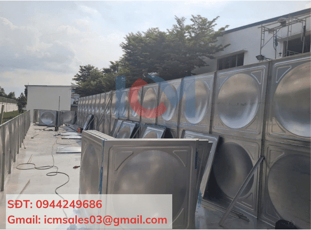 Các tấm module cấu thành bồn lắp ghép