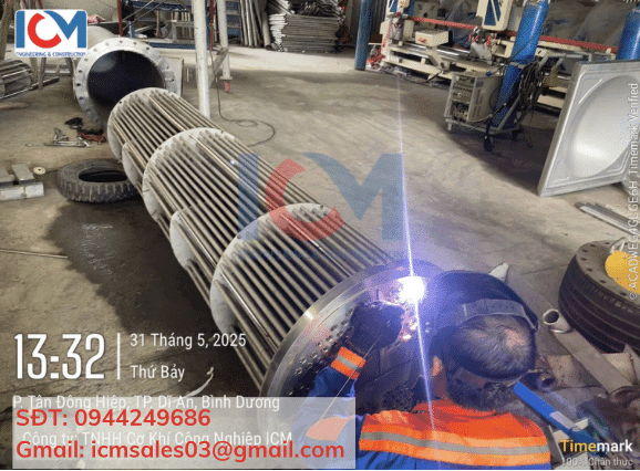 ICM - Đơn vị gia công bộ trao đổi nhiệt dạng ống chùm
