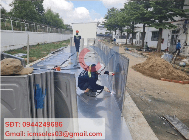 ICM - Thi công lắp đặt bể nước lắp ghép inox