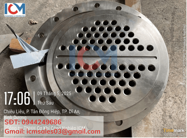 ICM - Thiết kế thi công bộ thiết bị trao đổi nhiệt dạng ống chùm