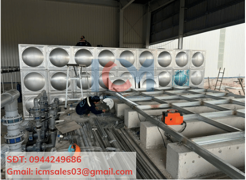 Hình ảnh dự án bồn lắp ghép 108m3 tại Vũng Tàu