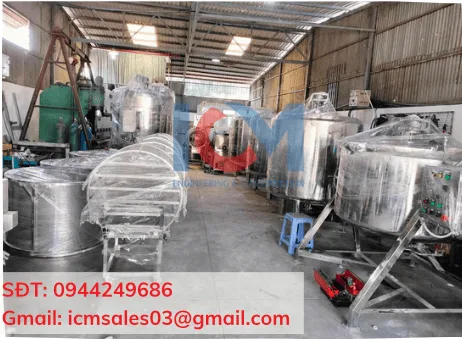 hệ thống bồn inox lắp ghép hoàn thiện tại nhà máy công nghiệp